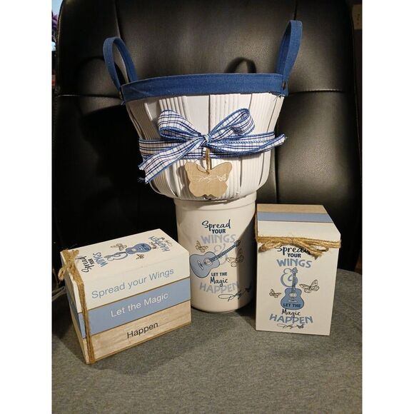 Other - Dolly Parton Lot Of 4, 1 Basket, 1 Utensil Holder And 2 Decorative Boxes NWT!‎